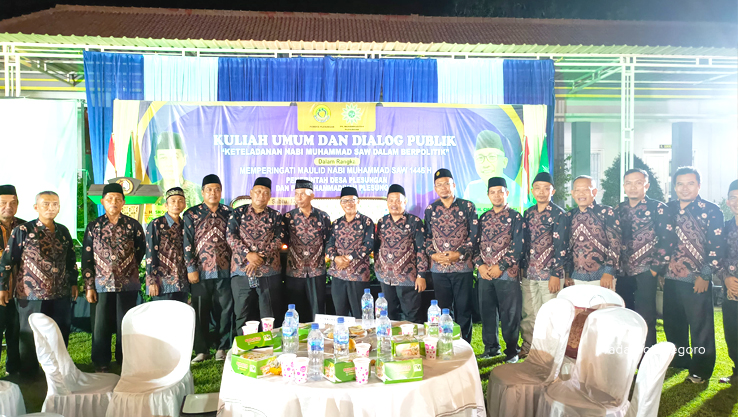 SUKSES: Pemdes Plesungan dan PR Muhammadiyah Plesungan sukses menggelar kuliah umum dan dialog publik memperingati Maulid Nabi Muhammad SAW, Sabtu (12/10).
