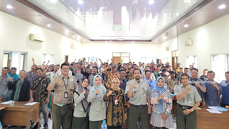 BIMTEK: Disnakkan Bojonegoro galakkan program Bimtek Pengujian Kapasitas Penerapan Standar Mutu Pertanian dengan menghadirkan BSIP dan LPSI sebagai sarana.(DISNAKKAN BOJONEGORO FOR RADAR BOJONEGORO)