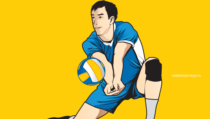 Ilustrasi Atlet Bola Voli. (ISTTIMEWA/RADAR BOJONEGORO)