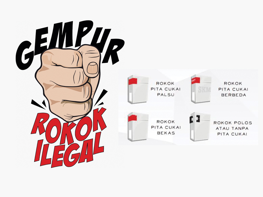 Ilustrasi Ciri-ciri Rokok Ilegal (ISTIMEWA/RADAR BOJONEGORO)