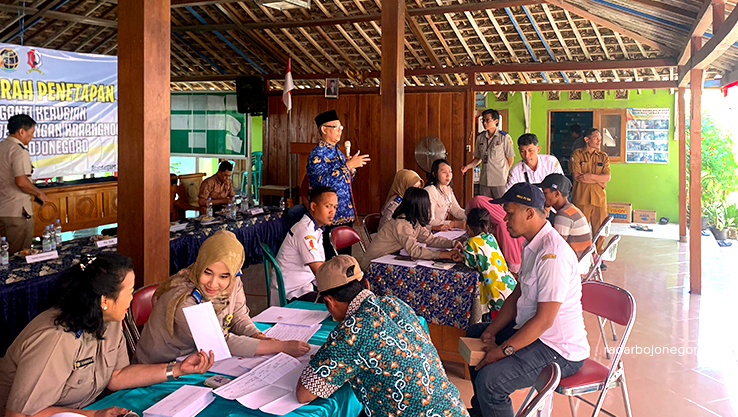 MEGAPROYEK: Dinas PU SDA Bojonegoro berkomitmen dukung megaproyek Bendungan Karangnongko. Saat ini proses ganti untung lahan terdampak baik bagi masyarakat sipil, KTH, maupun TKD.