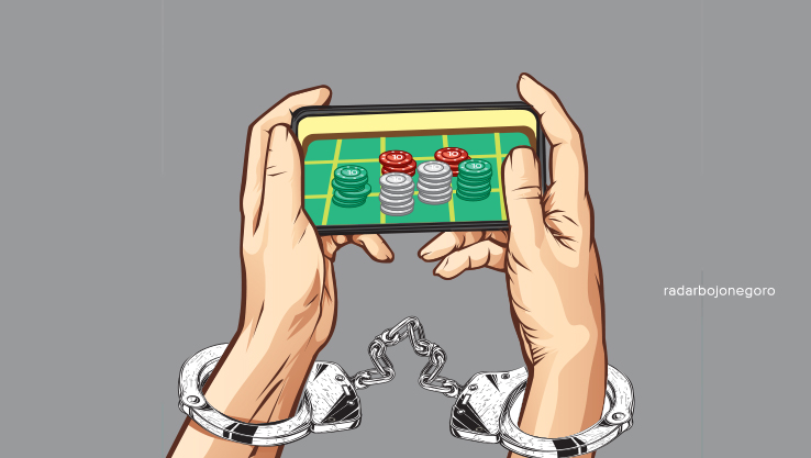 ILUSTRASI: JUDI ONLINE (AINUR OCHIEM/ RADAR BOJONEGORO)