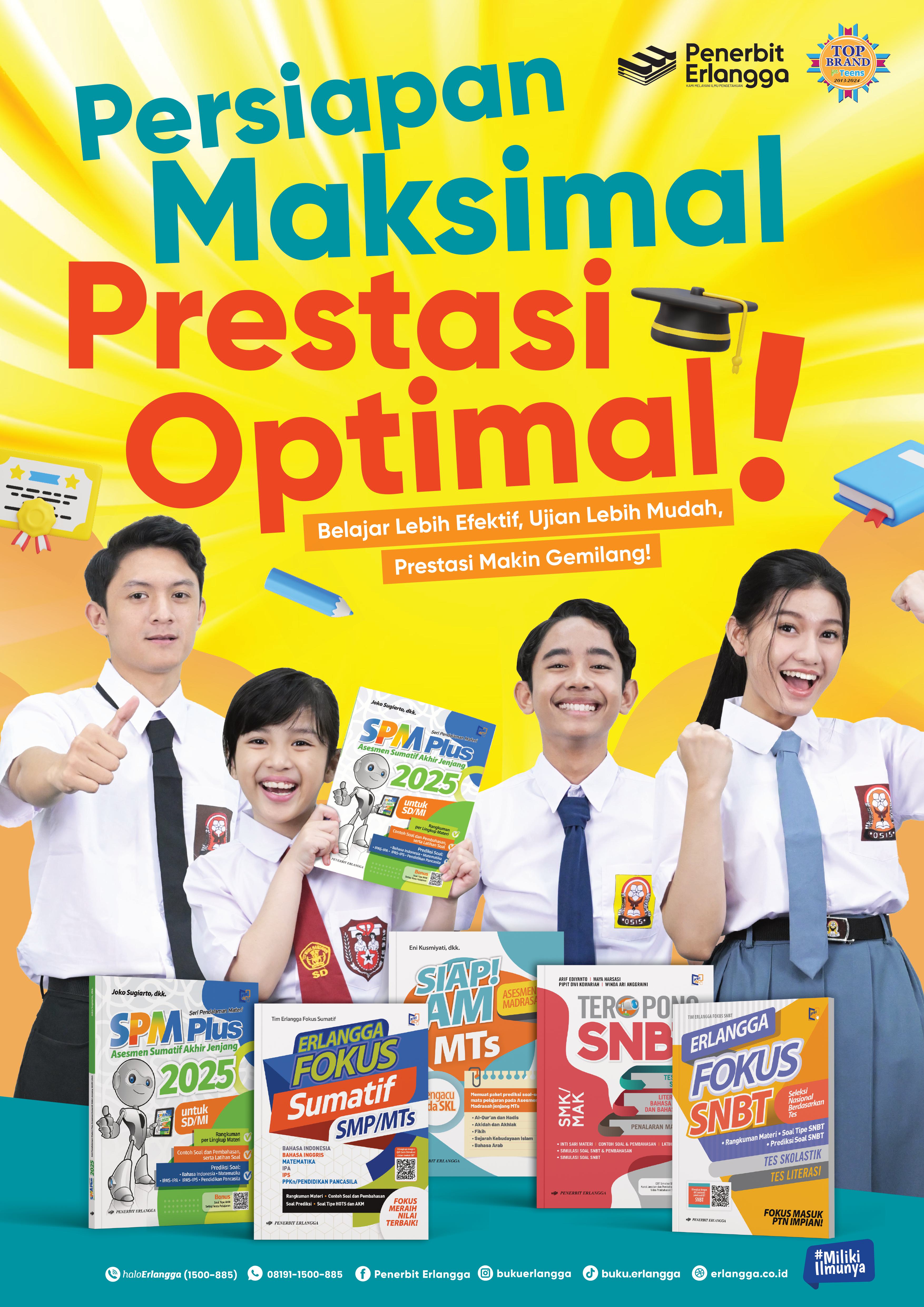 Poster produk buku Penerbit Erlangga.