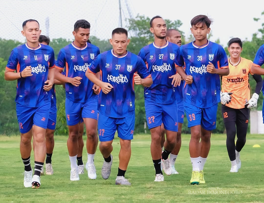 LIBUR NATARU: Skuad Persibo dipastikan libur selama Nataru. Agenda terdekat di awal tahun  2025 melawan Rans Nusantara FC pada 4 Januari mendatang. (ISTIMEWA/RADAR BOJONEGORO)