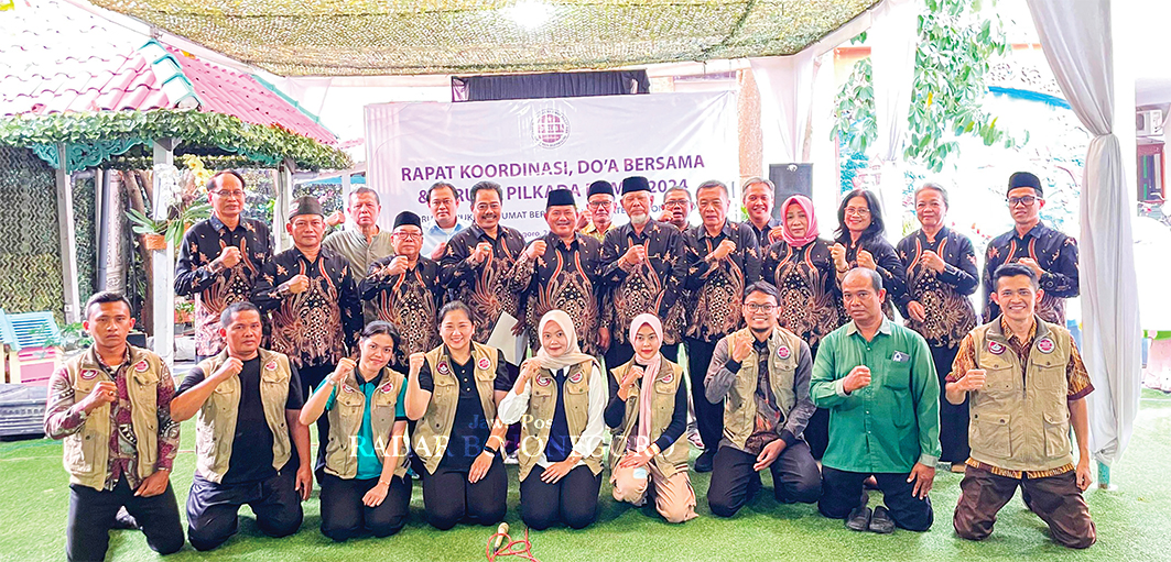 SAMBUT PILKADA: FKUB Bojonegoro komitmen cinta damai, dengan gelar deklarasi cinta damai.