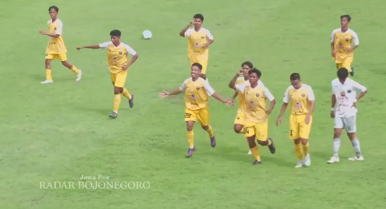Bojonegoro FC melangkah ke babak 32 besar Liga 4 Jatim setelah berpesta gol 5-1 dari Naga Emas Asri. (Dok. PSSI Jatim)