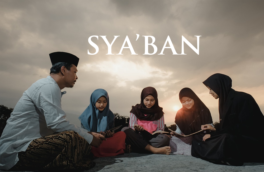 Ilustrasi simakan ngaji di sore hari, di Bulan Syaban.