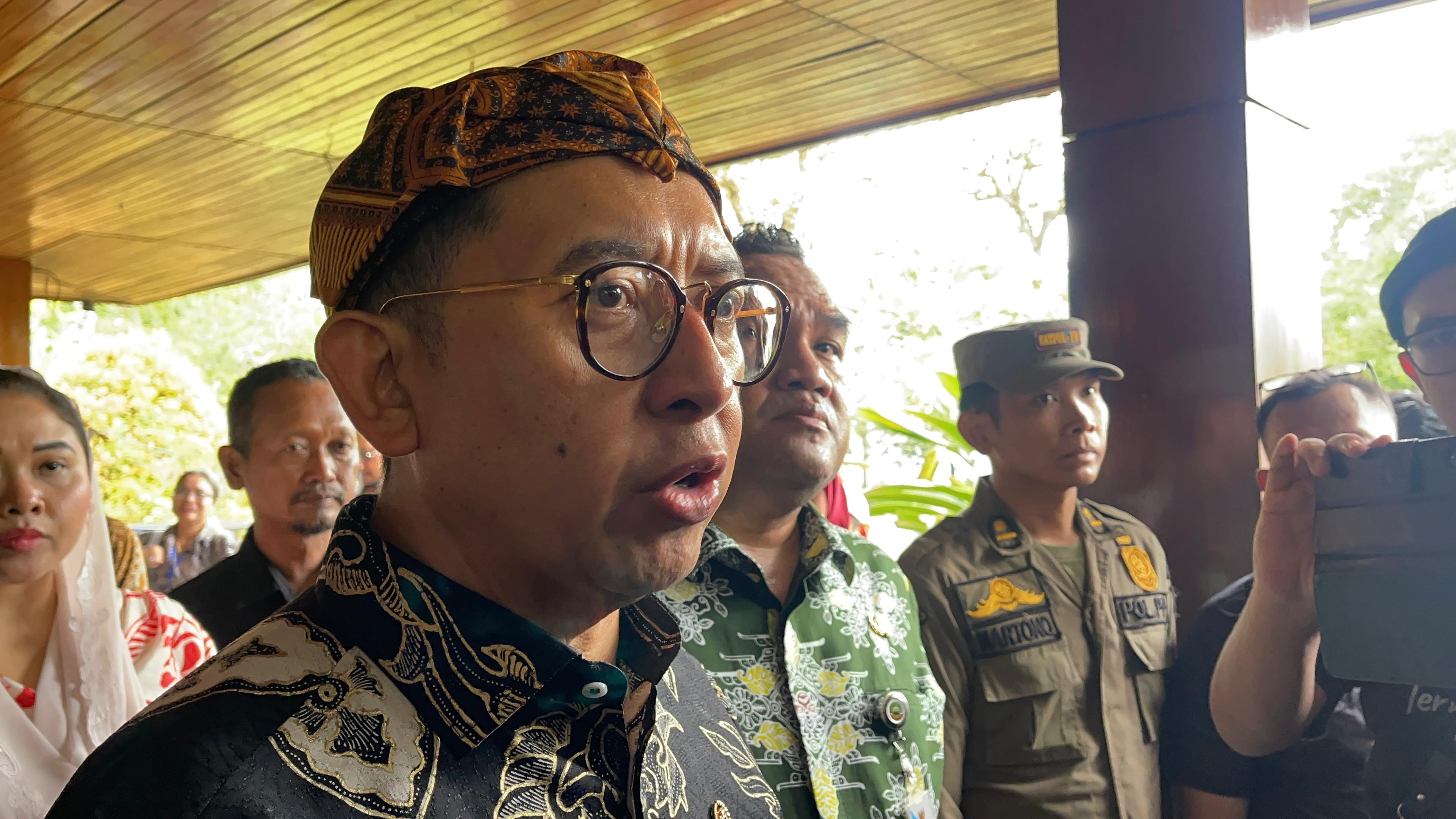 Fadli Zon, Menteri Kebudayaan Republik Indonesia, ketika menghadiri Festival Satu Abad Pramoedya Ananta Toer di Blora, Kamis (6/2).