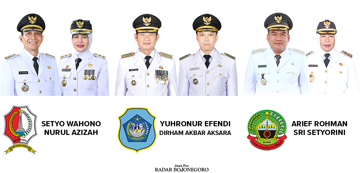 Bupati Bojonegoro, Lamongan dan Blora Terlantik untuk Periode 2025-2030 (ISTIMEWA/RADAR BOJONEGORO)