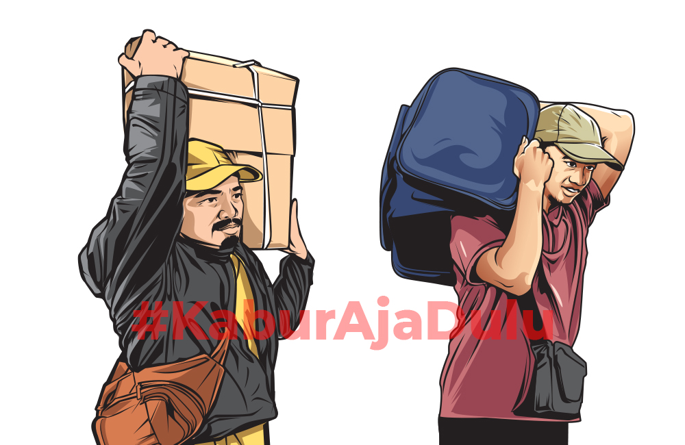 Ilustrasi pekerja Migran.