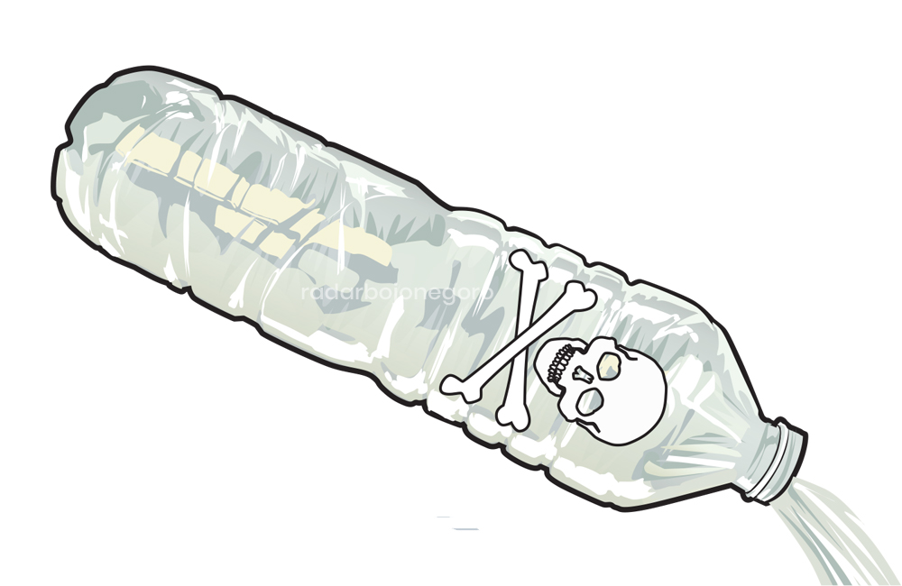 Ilustrasi botol racun.