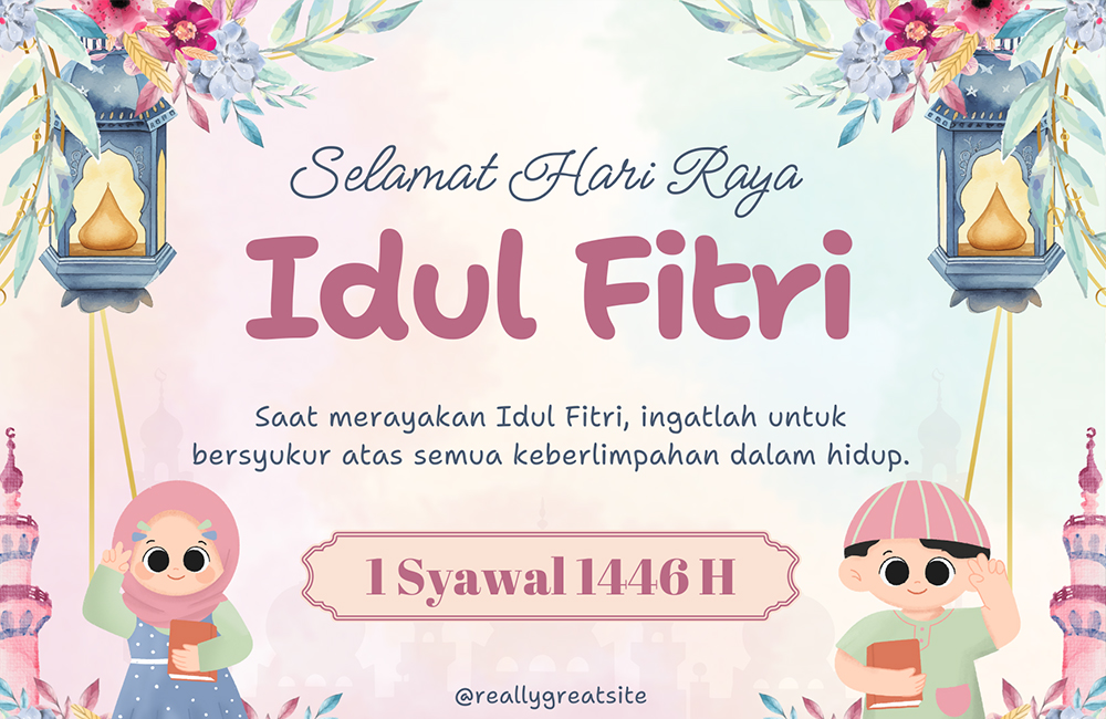 Momen Lebaran akan menjadi lebih seru jika disertai dengan berbagai ucapan perayaan hari raya idul fitri yang lucu.