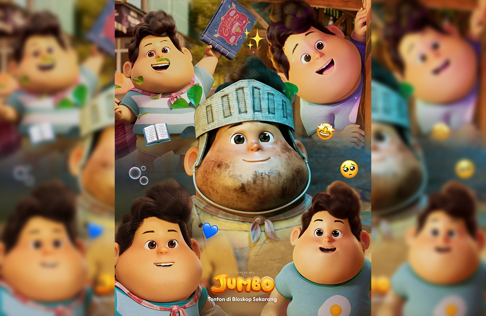 Poster film Jumbo yang berhasil meraih lebih dari 3 juta penonton dalam kurun waktu 13 hari