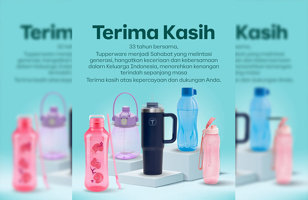 Tupperware Indonesia mengumumkan pamit melalui unggahan di akun Instagramnya.