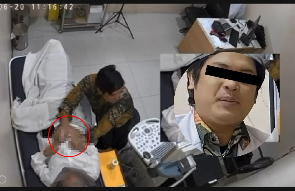 Dokter spesialis kandungan Muhammad Syafril Firdaus, diduga melakukan pelecehan seksual terhadap pasiennya, saat sedang USG.