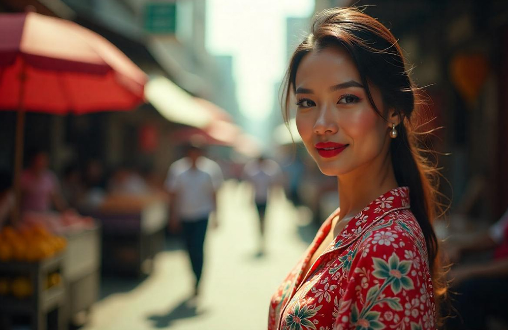 Ilustrasi perempuan yang selalu tampil dengan makeup di depan umum