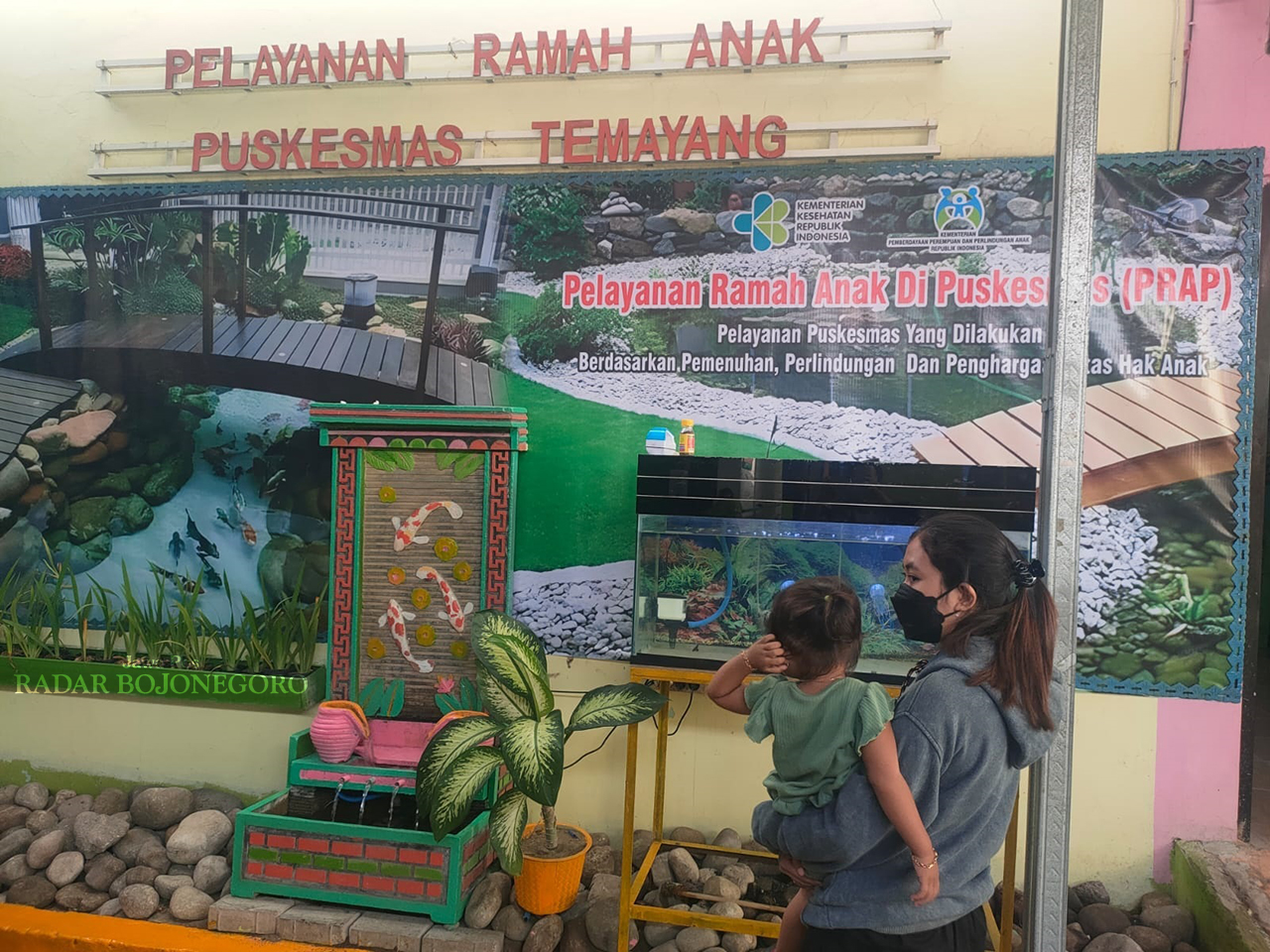 RAMAH ANAK: Terapkan pelayanan ramah anak, Puskesmas Temayang mengikuti penilaian Kabupaten Layak Anak. Menjadi puskesmas terstandardisasi Kementerian PPPA kategori ramah anak tertinggi.