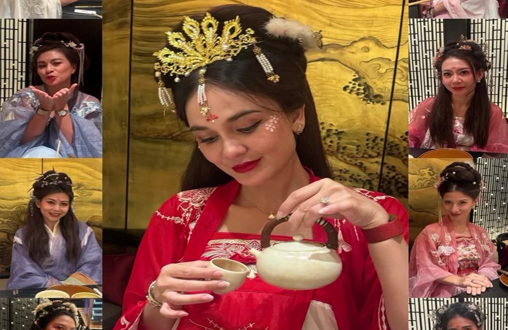 potret cantik Luna Maya dan beberapa sahabatnya saat bridal shower