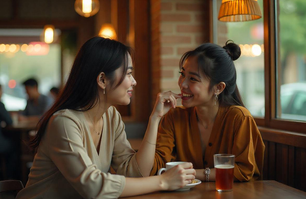 Ilustrasi perempuan yang memiliki jiwa penyayang
