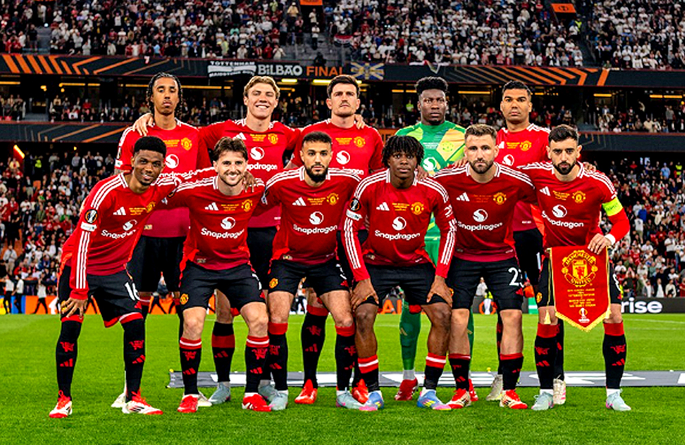 Skuad Manchester United di Final Liga Europa melawan Totenham Hotspur di San Mames, Spanyol.