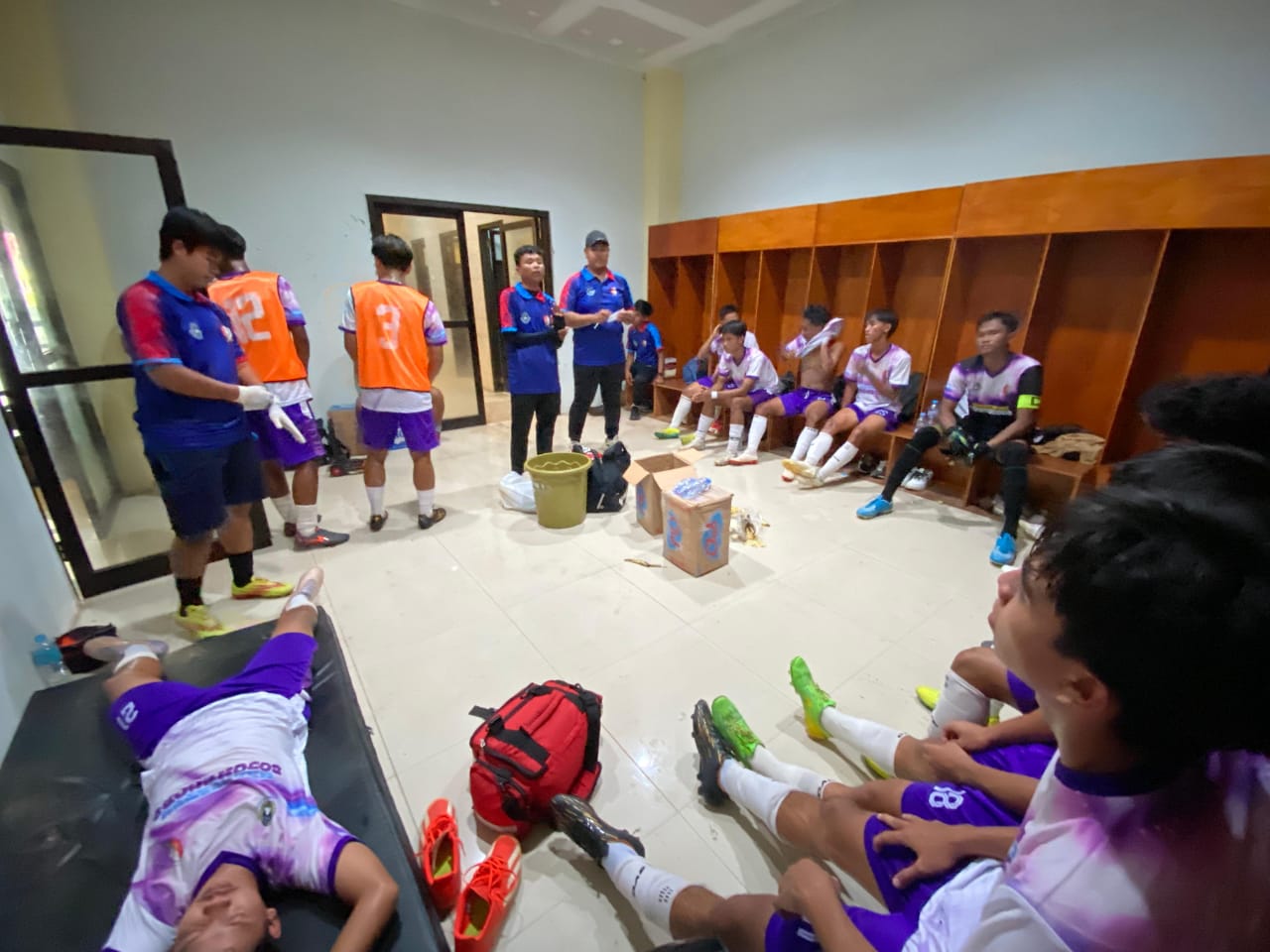 Para pemain tim Porprov Bojonegoro.