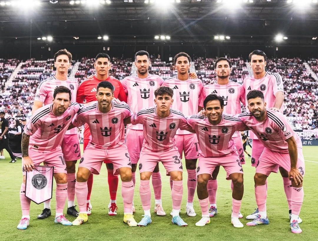 Skuad Inter Miami ketika menghadapi CF Montr&eacute;al di lanjutan MLS, Kamis (29/5).