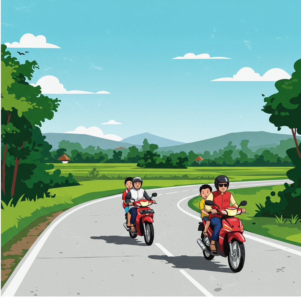 ILUSTRASI JALAN KADENGAN-TANGGEL