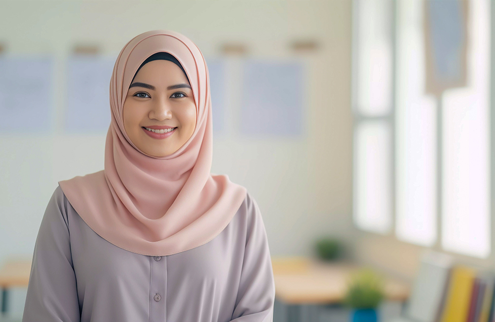 Ilustrasi wanita dengan sifat keibuan