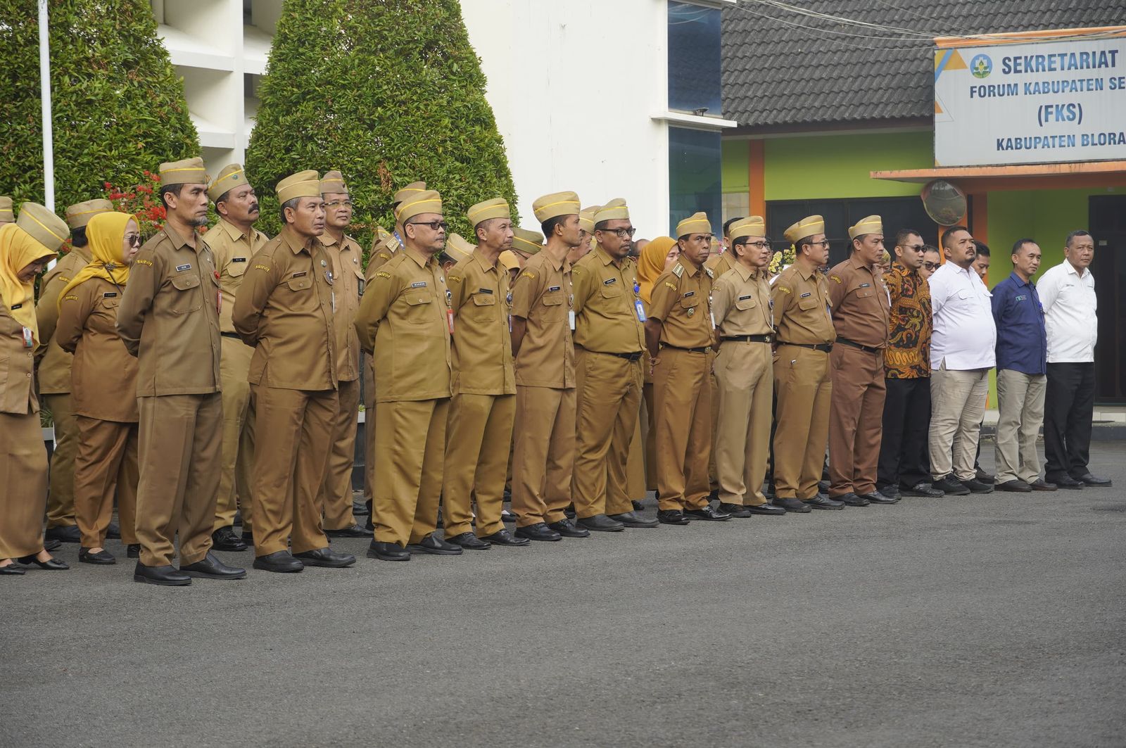 UPACARA: Seluruh ASN di lingkup Pemkab Blora ikut Upacara Hari Lahir Pancasila.