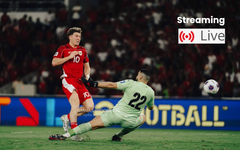 Cek link live streaming timnas Indonesia.