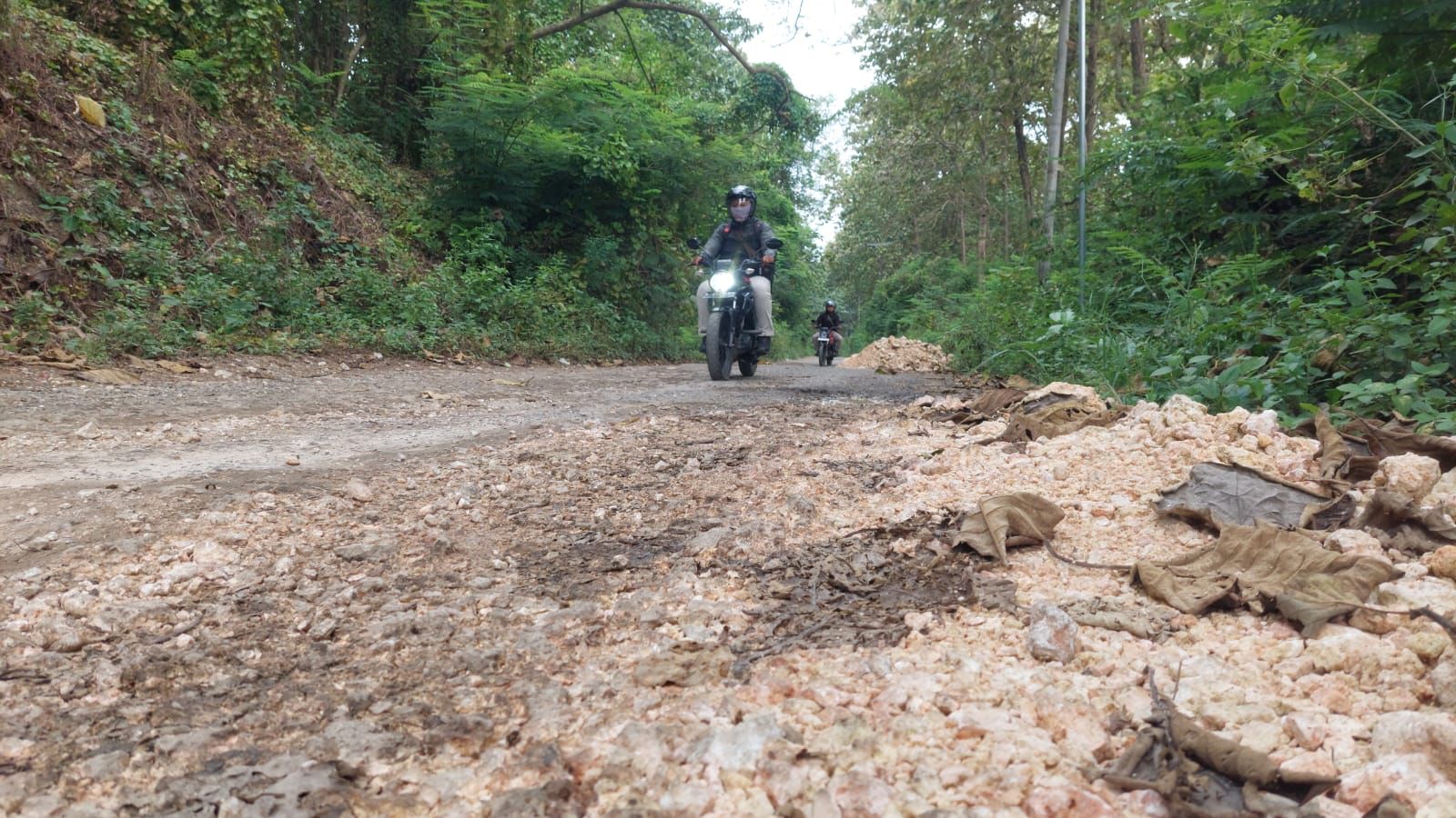 BAKAL DIBANGUN : Jalan Cabak-Bleboh bakal dibangun tahun ini.