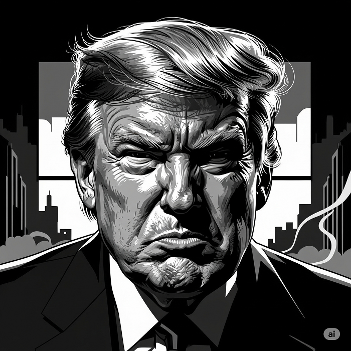 ILUSTRASI PRESIDEN AMERIKA SERIKAT DONALD TRUMP