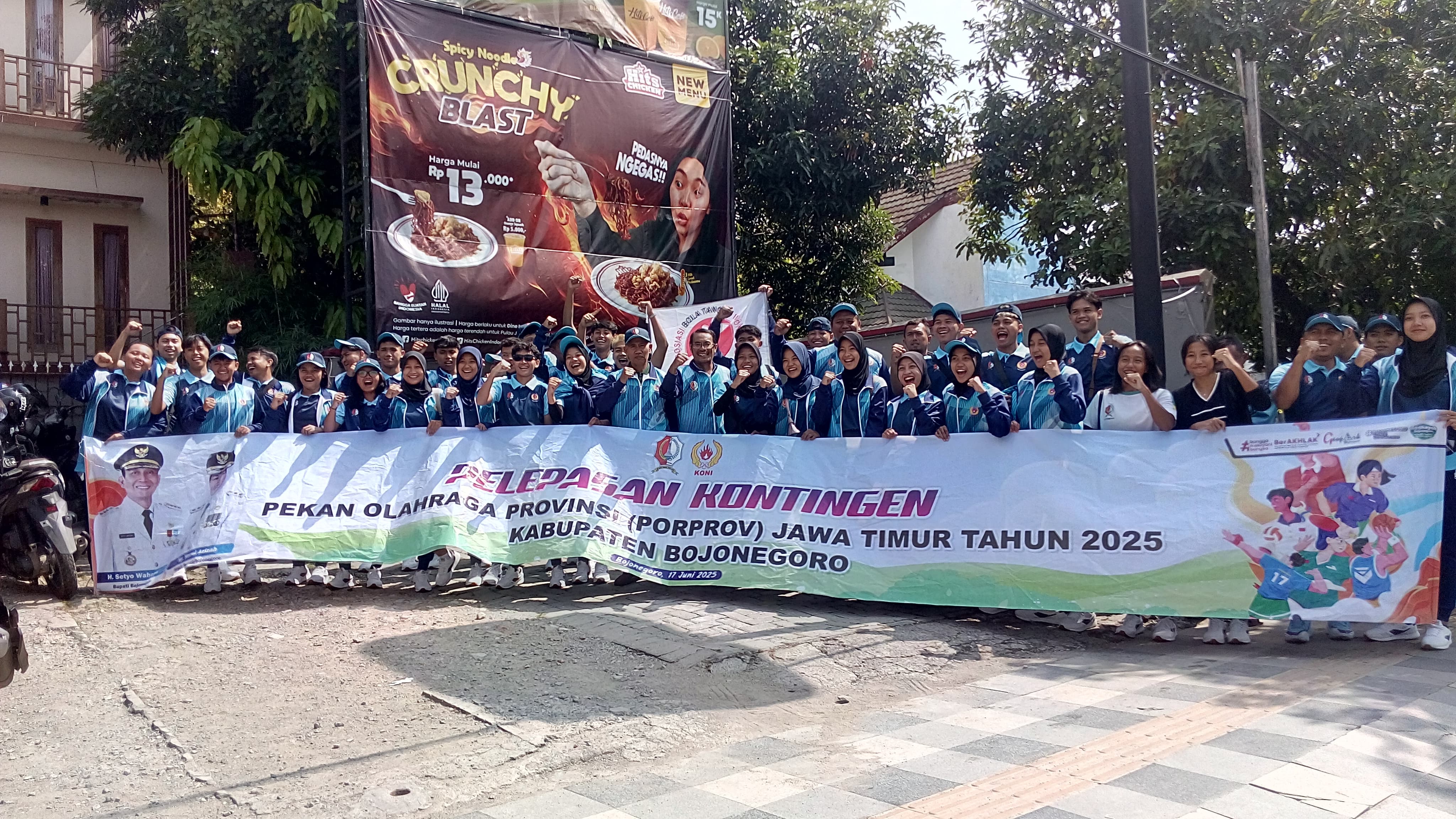 PORPROV JATIM: KONI Bojonegoro memberangkatkan kontingen cabor bola tangan dan renang untuk mengikuti ajang Porprov Jatim 2025, Senin (23/6).