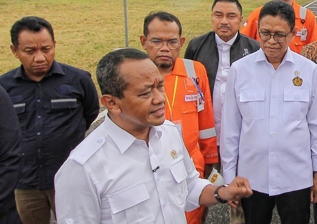 Menteri ESDM, Bahlil Lahadalia saat berkunjung ke Lapangan Banyu Urip, Blok Cepu (26/6).
