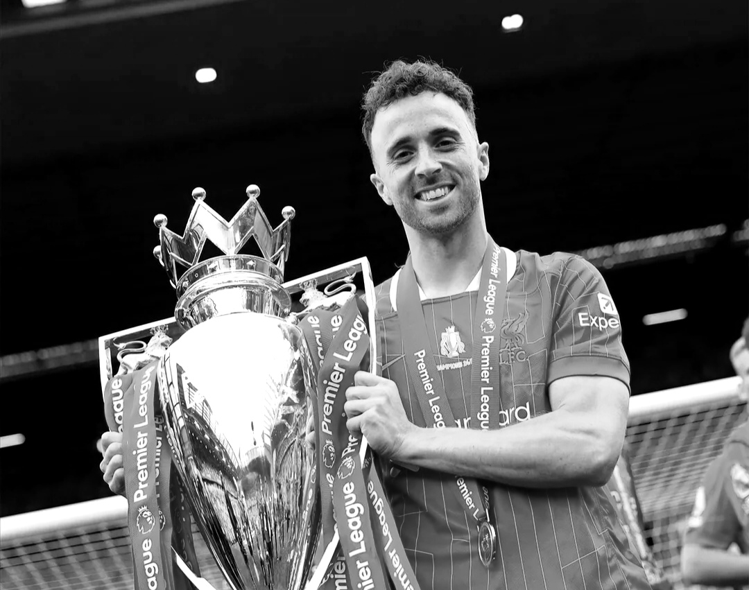 Diogo Jota musim lalu memenangkan Premier League bersama Liverpool.