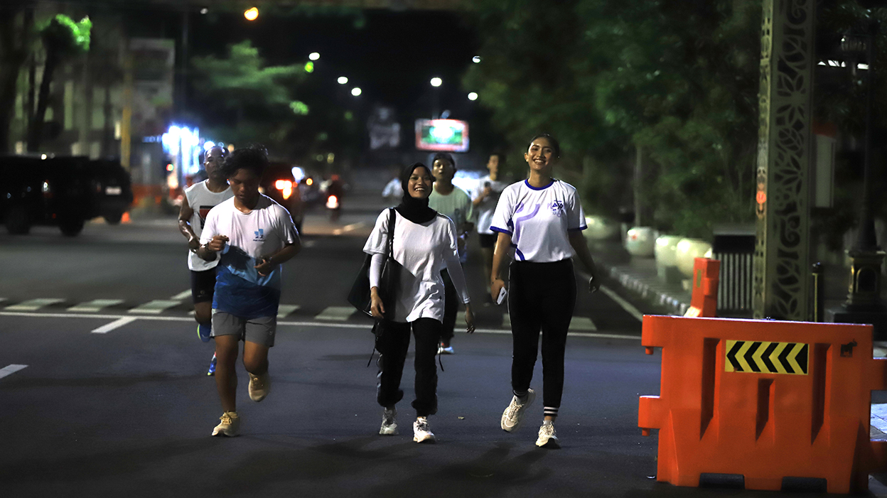 Peserta berpartisipasi dalam Road to Bojonegoro Playon 2025 (YUAN EDO/RADAR BOJONEGORO)