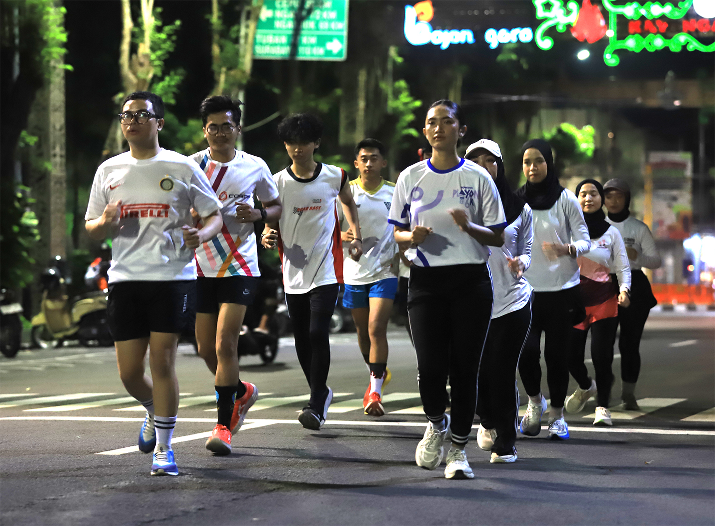 Peserta berpartisipasi dalam Road to Bojonegoro Playon 2025 (YUAN EDO/RADAR BOJONEGORO)