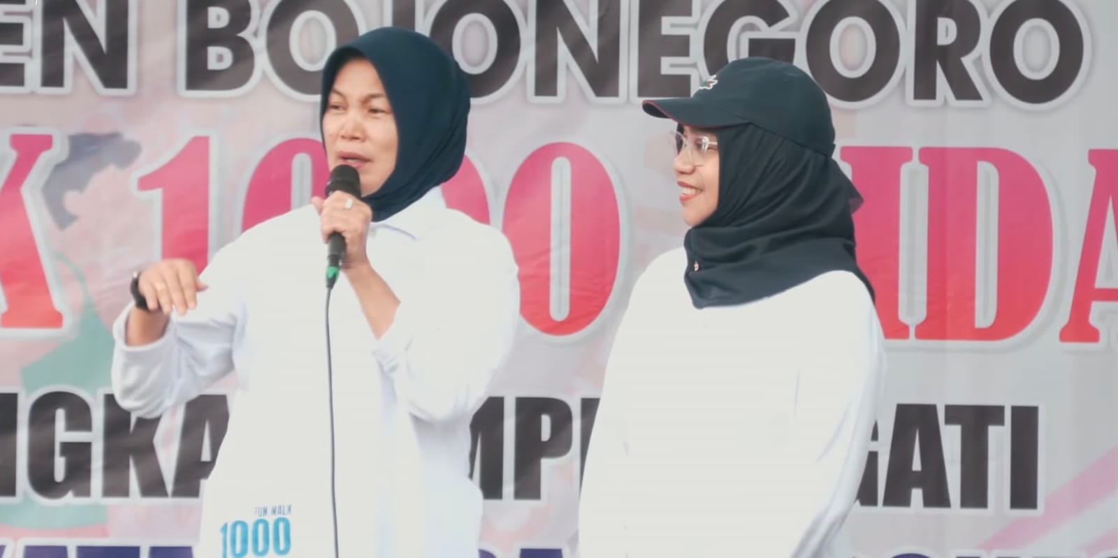 KOLABORASI : Wabup Nurul Azizah dan Cantika Wahono saat menghadiri HUT IBI.