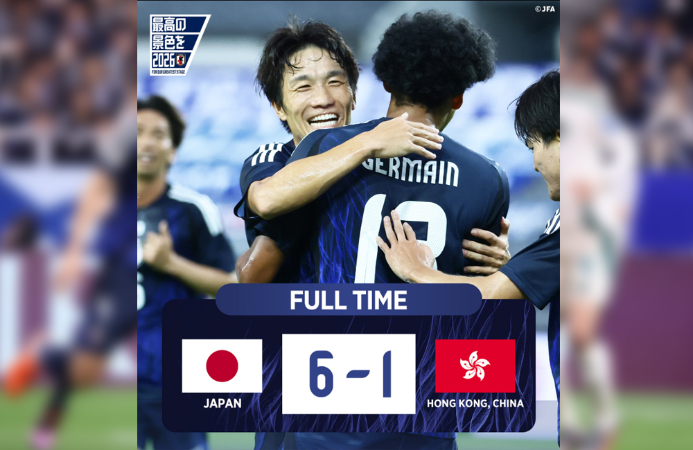 Hasil pertandingan Jepang vs Hongkong di EAFF 2025.