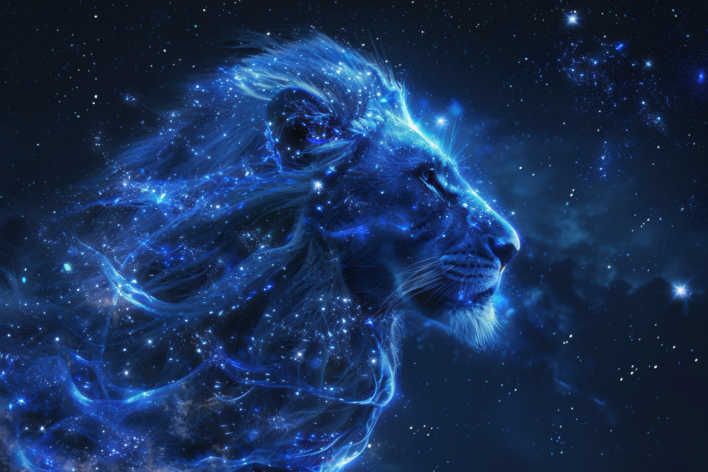 ILustrasi zodiak Leo.