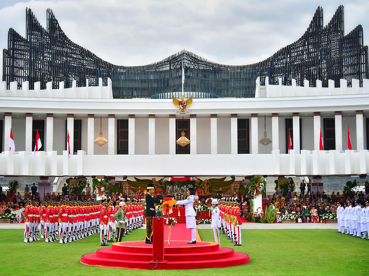 Peringatan HUT Kemerdekaan RI ke-79 di IKN tahun lalu. (Dok. Sekretariat Negara)