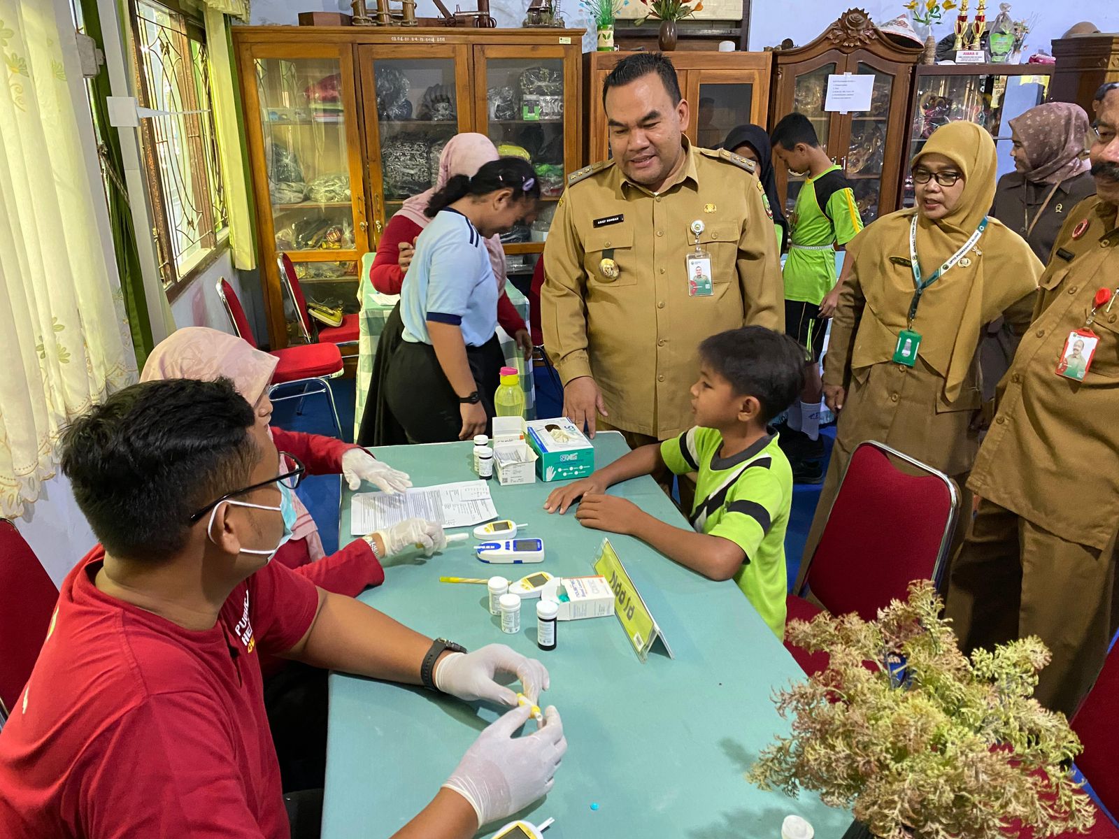 SKRINING: Para pelajar di Blora didorong mengikuti program cek kesehatan gratis (CKG).