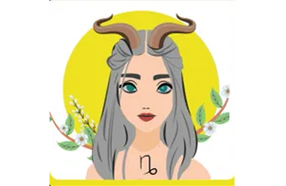Ilustrasi zodiak Capricorn.