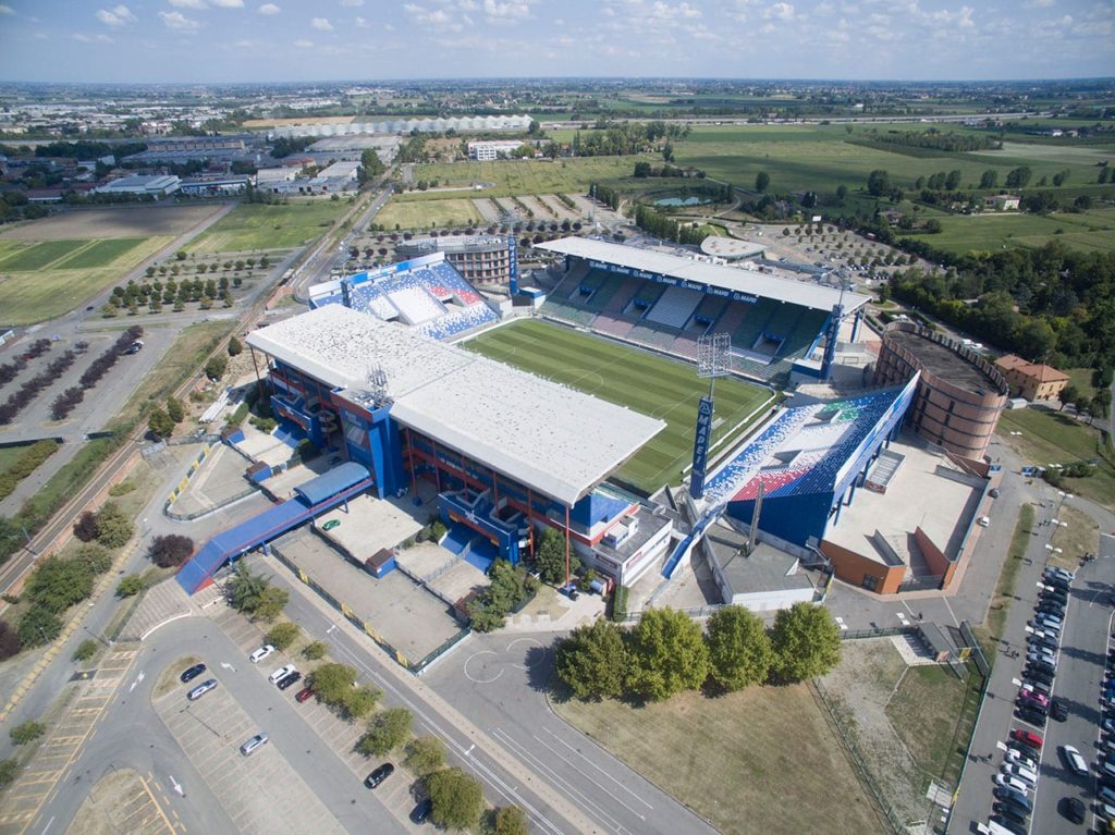 Stadion Mapei, markas US Sassuolo ternyata berada di luar kota Sassuolo, yakni di kota Reggio Emilia. (Dok. The Cult of Calcio)