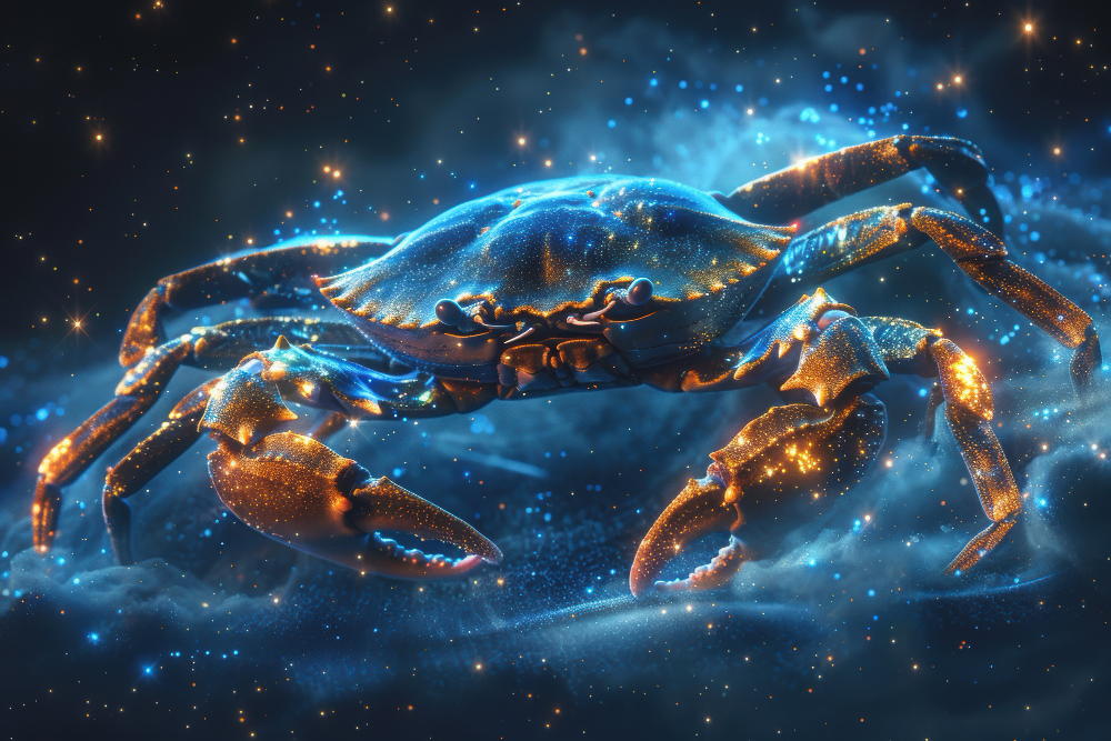 Ilustrasi zodiak cancer.
