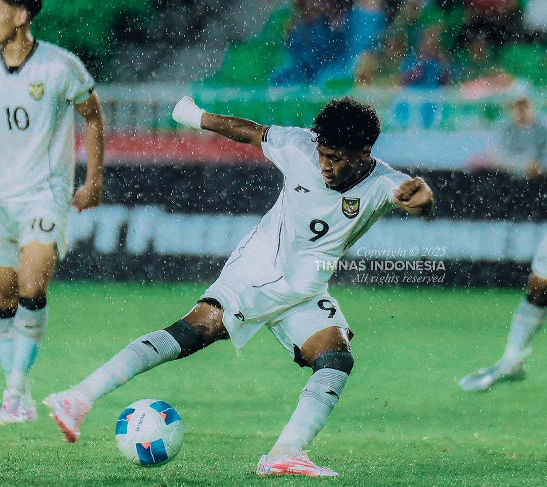 Fadly Alberto Hengga nyaris jadi penentu kemenangan, jika saja golnya tidak dibalas kembali. (Dok. Timnas Indonesia)