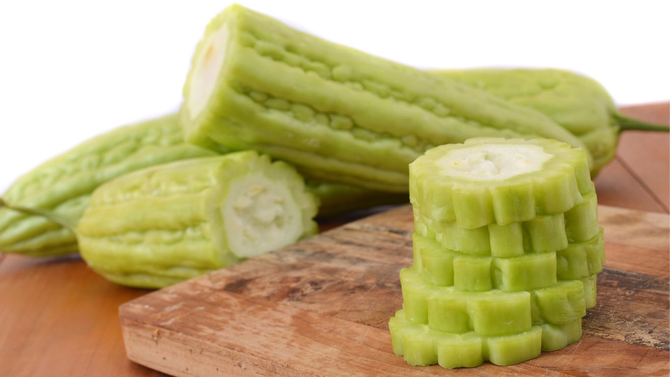 Ilustrasi sayur pare.