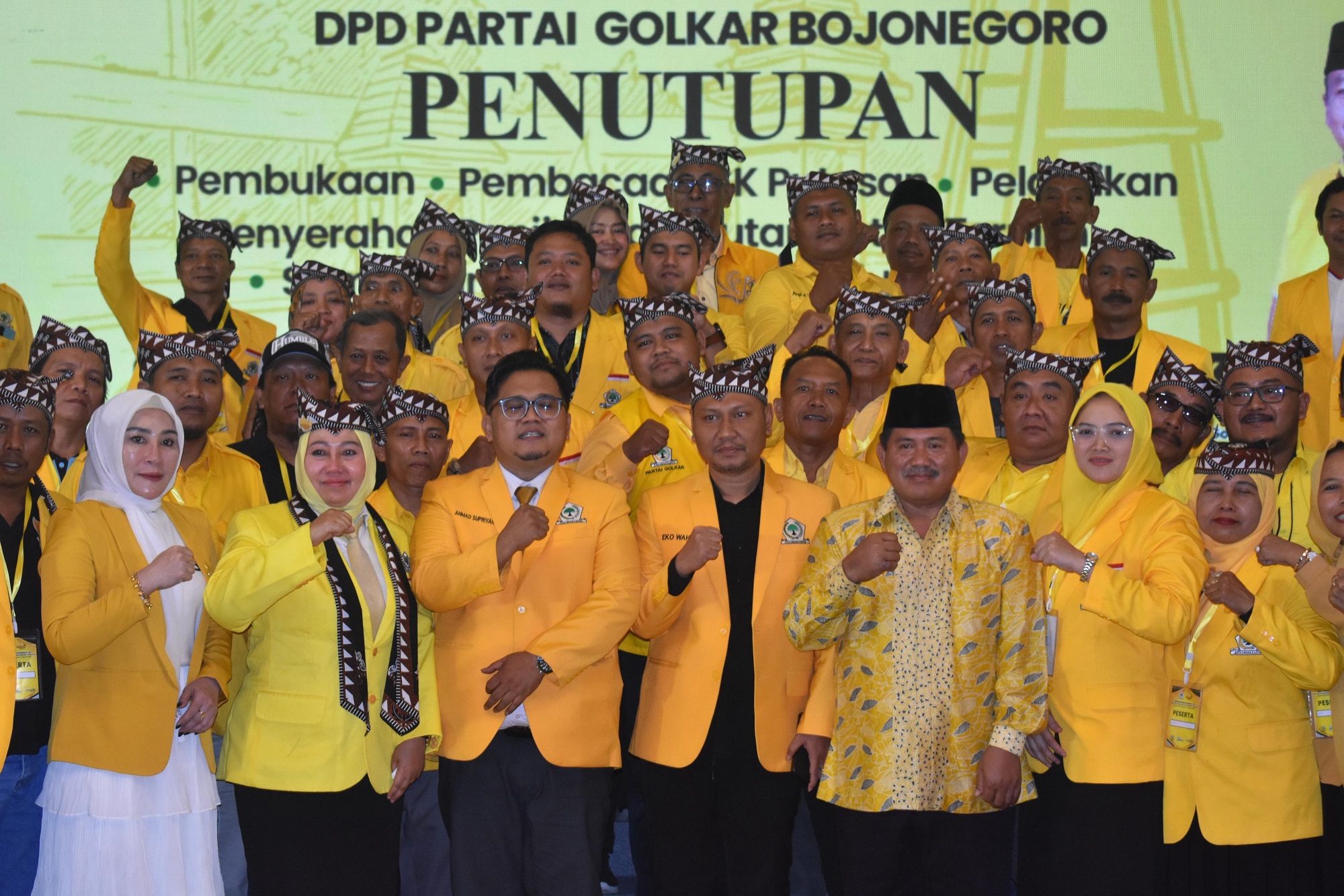 SUKSES: Musda XI DPD Partai Golkar Bojonegoro yang digelar di Eastern Hotel pada Senin lalu (18/8) berlangsung sukses.