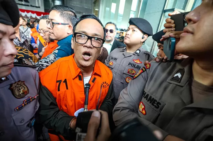 Immanuel Ebenezer saat diamankan oleh KPK pada Rabu (20/8). (Dok. Jawa Pos)