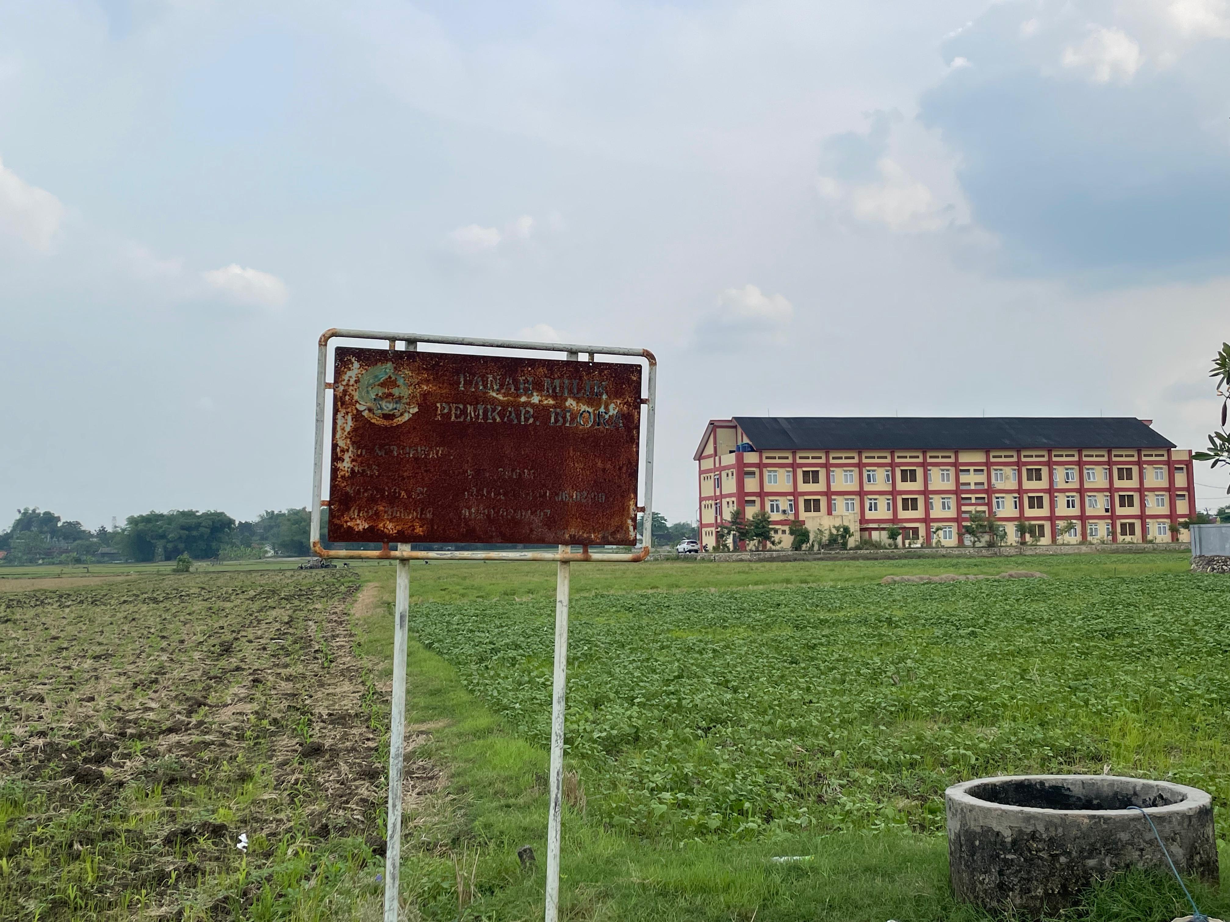 DAPAT DUKUNGAN: Lahan seluas 10 hektare disiapkan untuk pembangunan kampus PSDKU UNY di Blora.